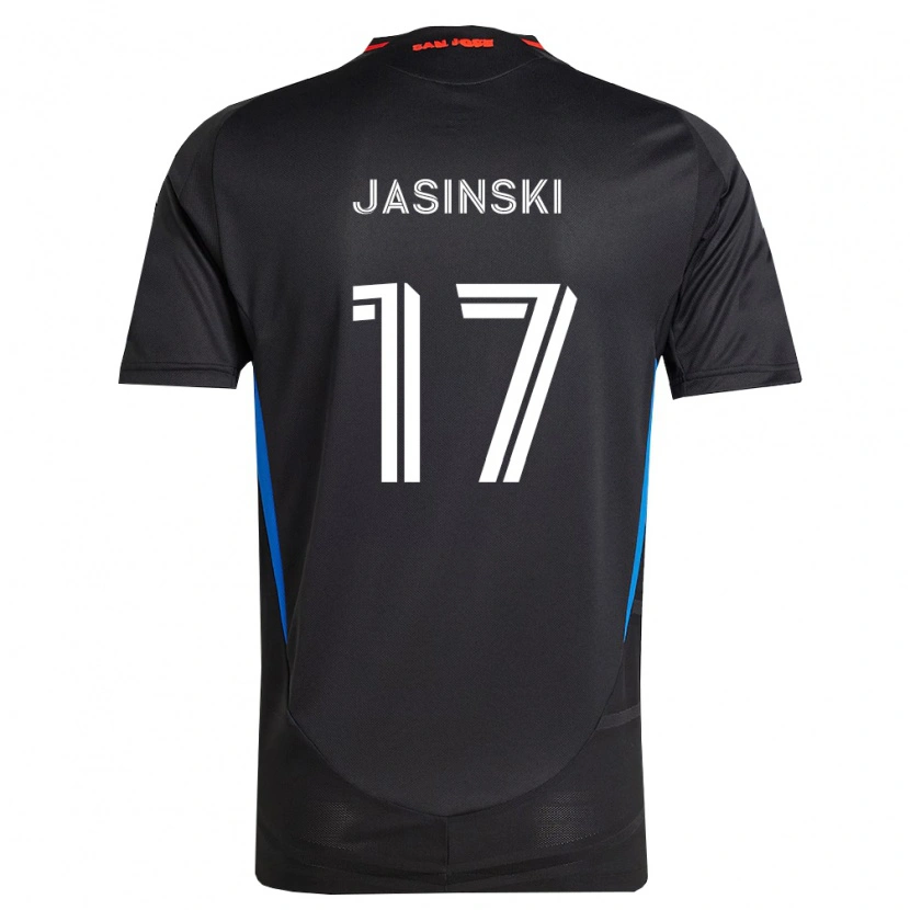 Danxen Hombre Camiseta Jack Jasinski #17 Azul Blanco Negro 1ª Equipación 2026/27 La Camisa México
