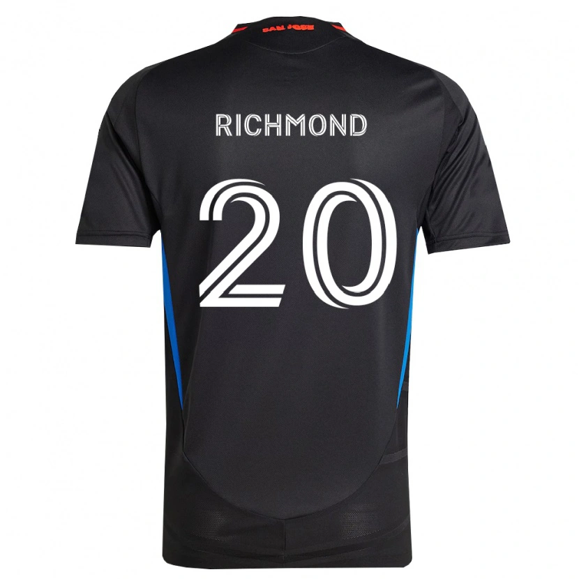 Danxen Hombre Camiseta Will Richmond #20 Azul Blanco Negro 1ª Equipación 2026/27 La Camisa México