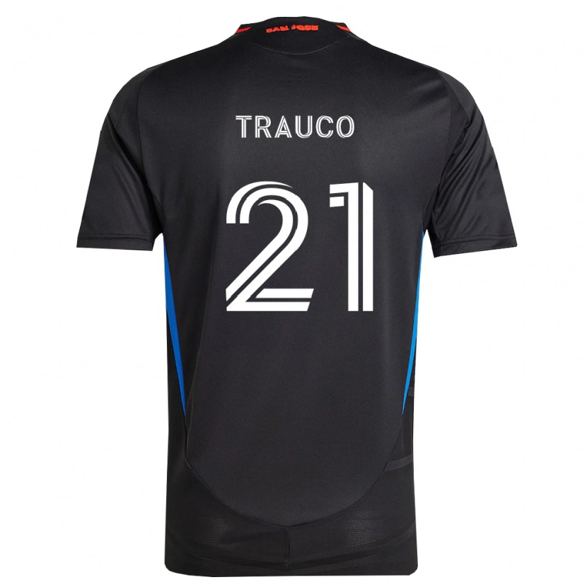 Danxen Hombre Camiseta Miguel Trauco #21 Azul Blanco Negro 1ª Equipación 2026/27 La Camisa México