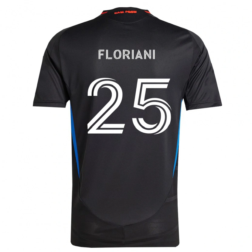 Danxen Hombre Camiseta Max Floriani #25 Azul Blanco Negro 1ª Equipación 2026/27 La Camisa México