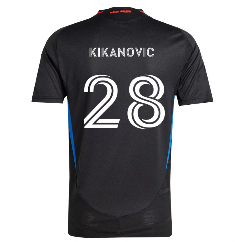 Danxen Hombre Camiseta Benji Kikanović #28 Azul Blanco Negro 1ª Equipación 2026/27 La Camisa México