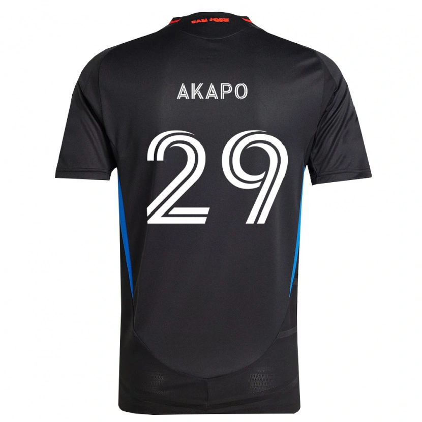 Danxen Hombre Camiseta Carlos Akapo #29 Azul Blanco Negro 1ª Equipación 2026/27 La Camisa México