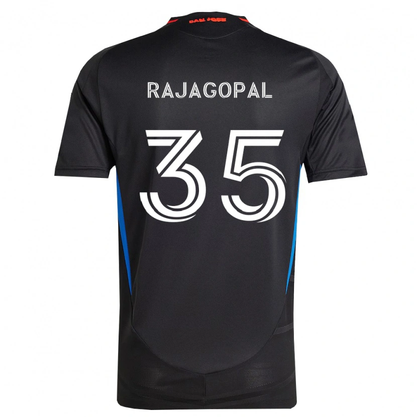 Danxen Hombre Camiseta Rohan Rajagopal #35 Azul Blanco Negro 1ª Equipación 2026/27 La Camisa México