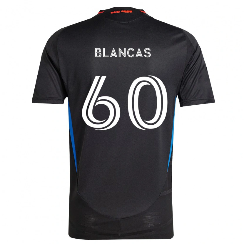 Danxen Hombre Camiseta Eduardo Blancas #60 Azul Blanco Negro 1ª Equipación 2026/27 La Camisa México