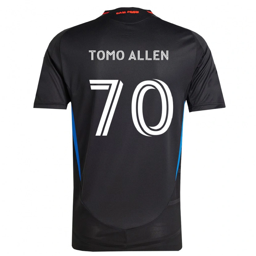 Danxen Hombre Camiseta Tomo Allen #70 Azul Blanco Negro 1ª Equipación 2026/27 La Camisa México