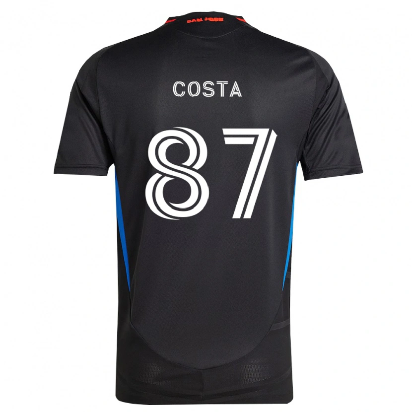 Danxen Hombre Camiseta Vítor Costa #87 Azul Blanco Negro 1ª Equipación 2026/27 La Camisa México