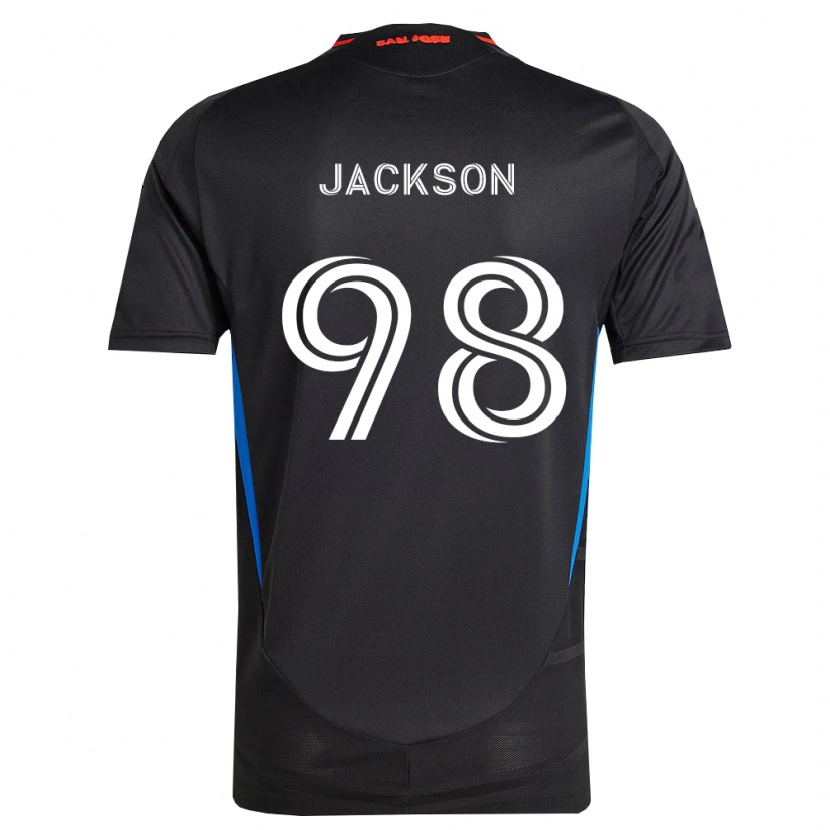 Danxen Hombre Camiseta Jacob Jackson #98 Azul Blanco Negro 1ª Equipación 2026/27 La Camisa México