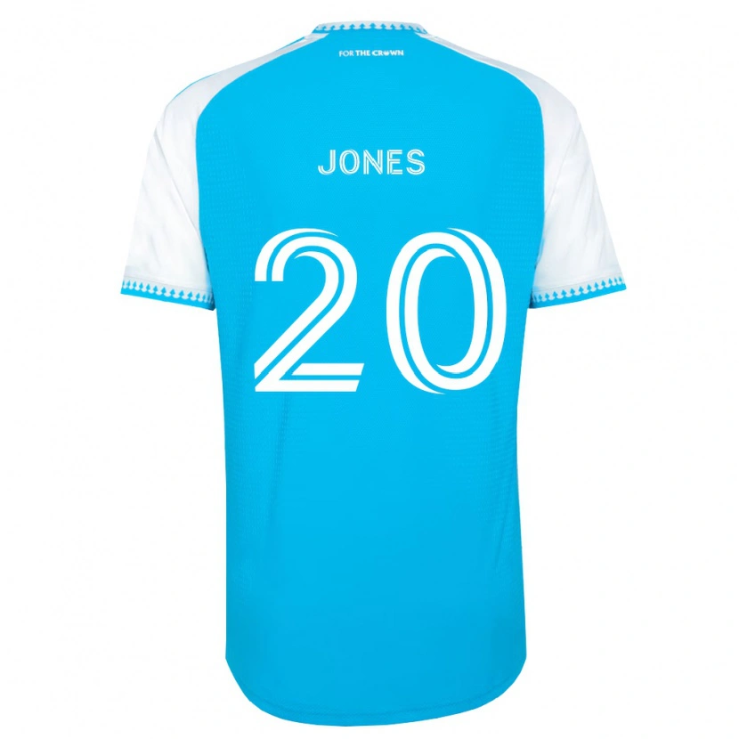 Danxen Hombre Camiseta Derrick Jones #20 Azul Cielo Blanco Negro 1ª Equipación 2026/27 La Camisa México
