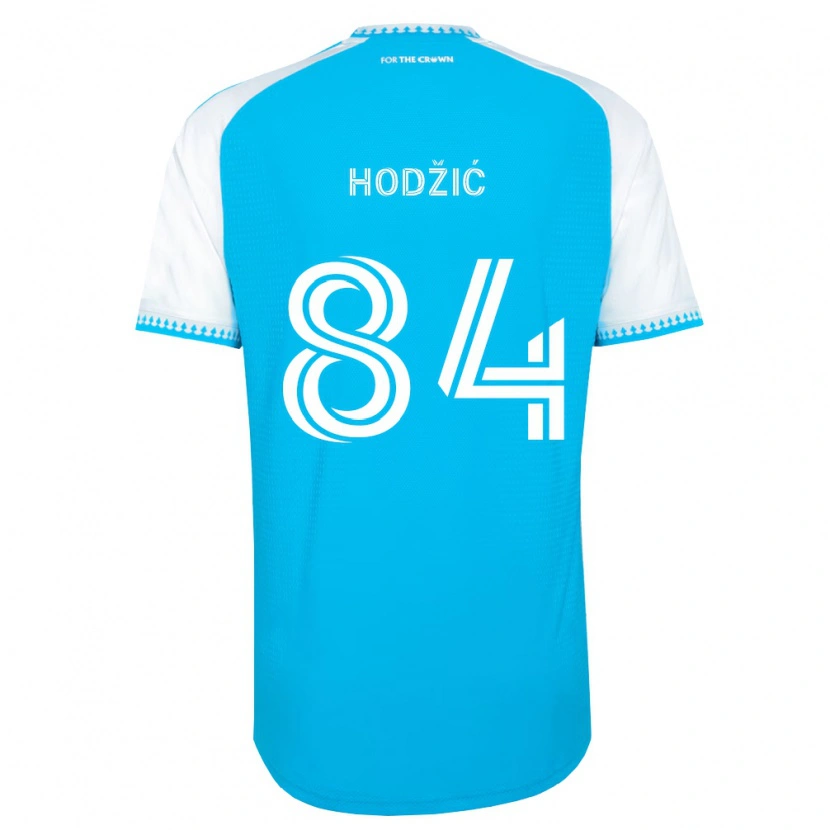 Danxen Hombre Camiseta Amil Hodžić #84 Azul Cielo Blanco Negro 1ª Equipación 2026/27 La Camisa México