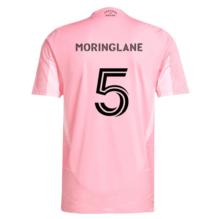 Danxen Hombre Camiseta Luis Moringlane #5 Rosa Negro 1ª Equipación 2026/27 La Camisa México