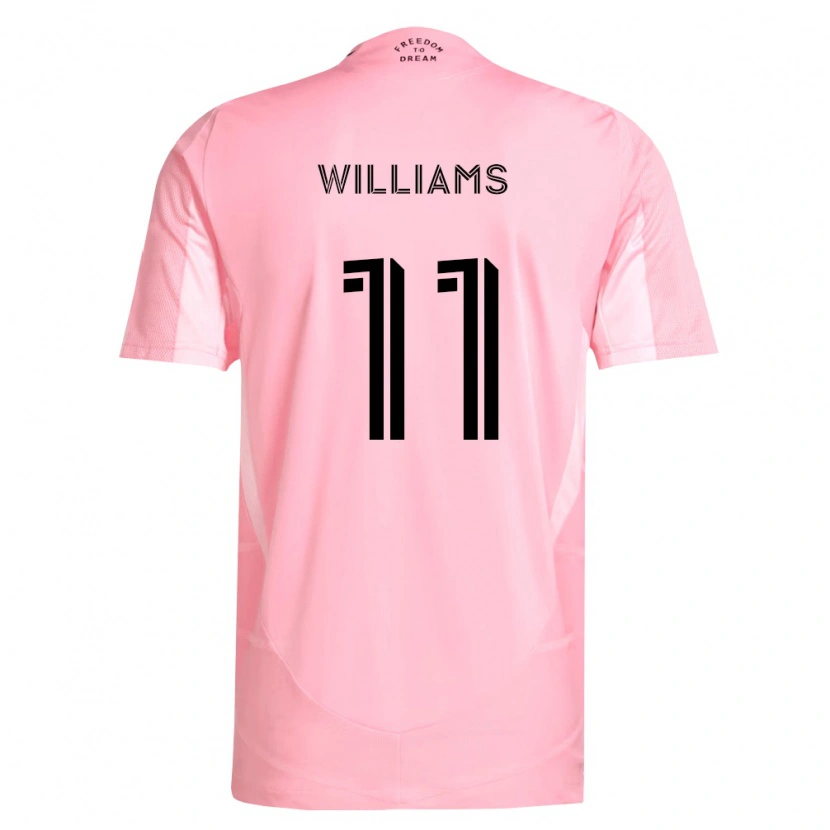 Danxen Hombre Camiseta Chaz Williams #11 Rosa Negro 1ª Equipación 2026/27 La Camisa México
