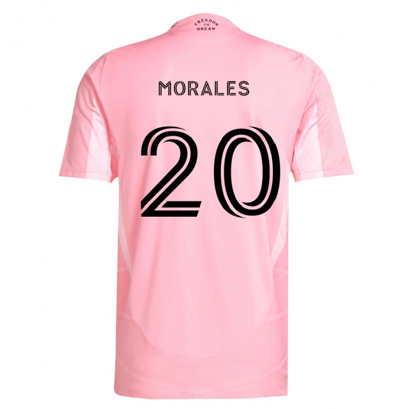 Danxen Hombre Camiseta Santi Morales #20 Rosa Negro 1ª Equipación 2026/27 La Camisa México