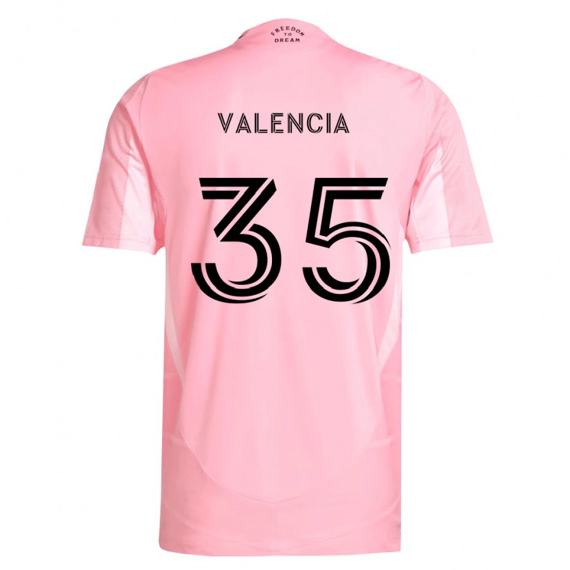 Danxen Hombre Camiseta Felipe Valencia #35 Rosa Negro 1ª Equipación 2026/27 La Camisa México