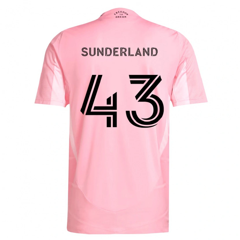 Danxen Hombre Camiseta Lawson Sunderland #43 Rosa Negro 1ª Equipación 2026/27 La Camisa México