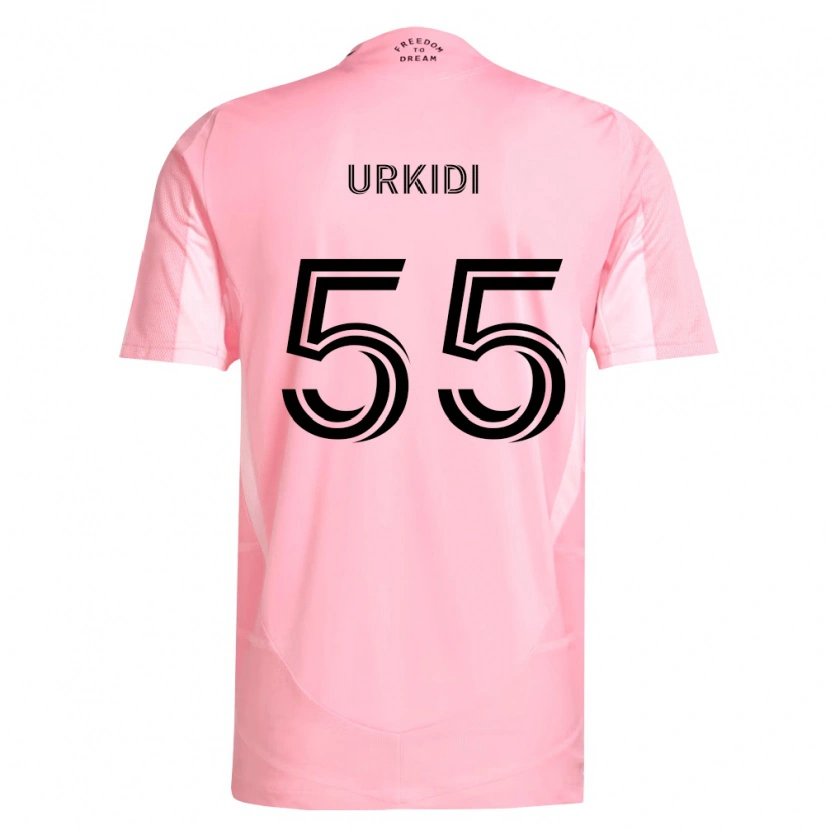 Danxen Hombre Camiseta Ian Urkidi #55 Rosa Negro 1ª Equipación 2026/27 La Camisa México