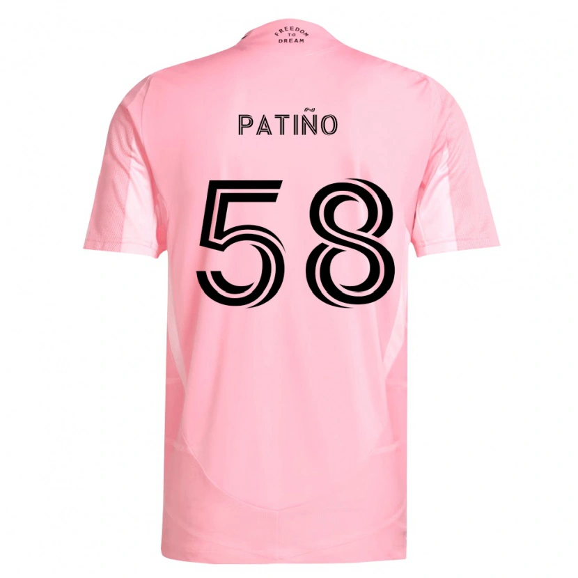 Danxen Hombre Camiseta Angel Patiño #58 Rosa Negro 1ª Equipación 2026/27 La Camisa México