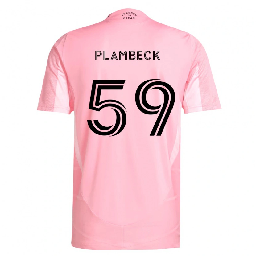Danxen Hombre Camiseta Preston Plambeck #59 Rosa Negro 1ª Equipación 2026/27 La Camisa México