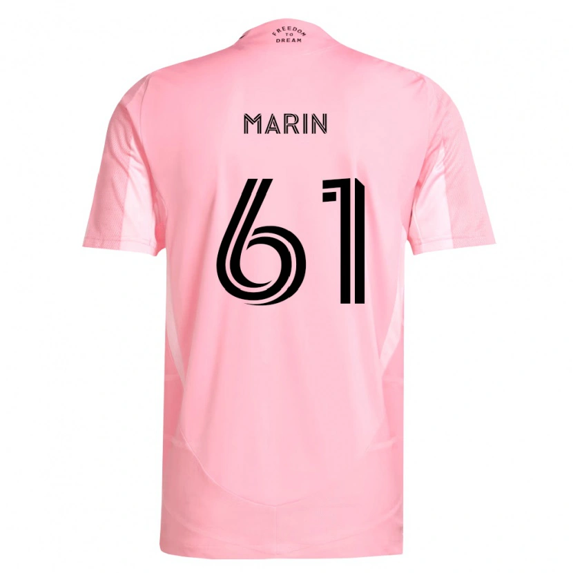 Danxen Hombre Camiseta Matias Marin #61 Rosa Negro 1ª Equipación 2026/27 La Camisa México