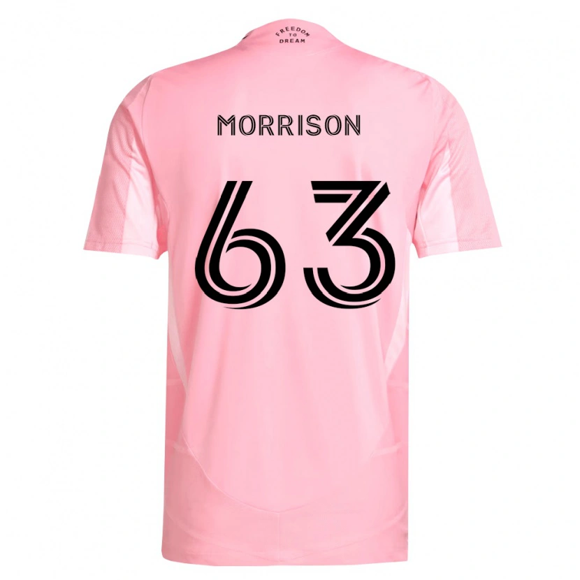 Danxen Hombre Camiseta Sloan Morrison #63 Rosa Negro 1ª Equipación 2026/27 La Camisa México