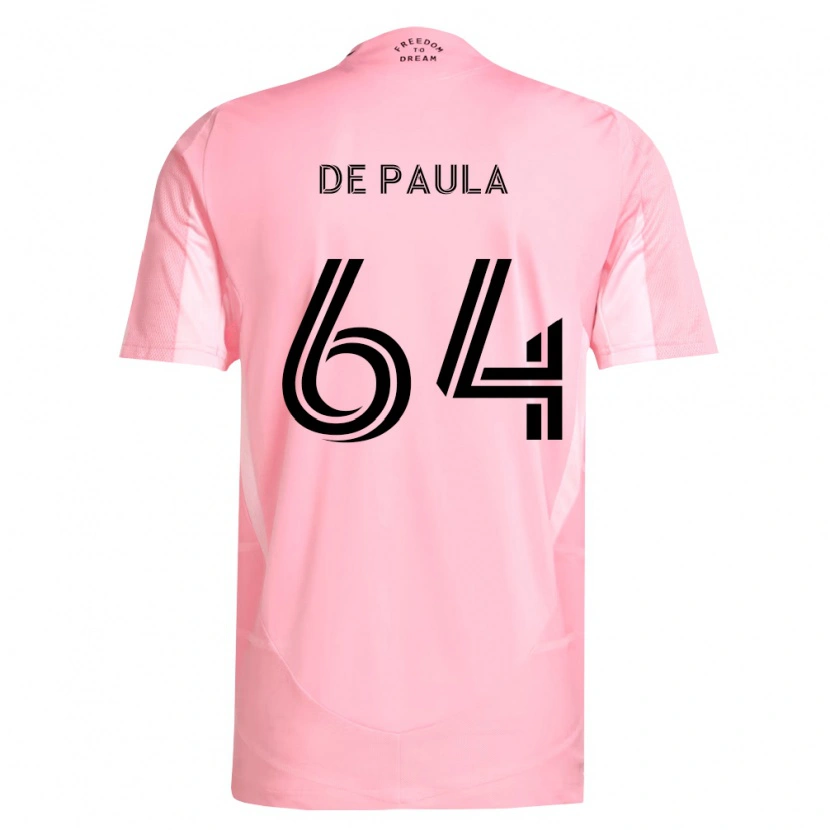 Danxen Hombre Camiseta Matteo De Paula #64 Rosa Negro 1ª Equipación 2026/27 La Camisa México