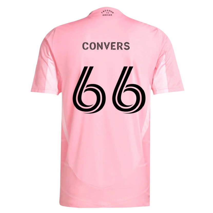 Danxen Hombre Camiseta Joseph Convers #66 Rosa Negro 1ª Equipación 2026/27 La Camisa México