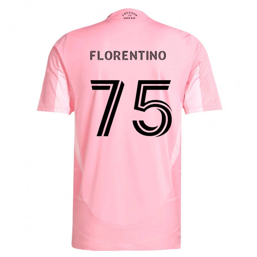 Danxen Hombre Camiseta Gabriel Florentino #75 Rosa Negro 1ª Equipación 2026/27 La Camisa México