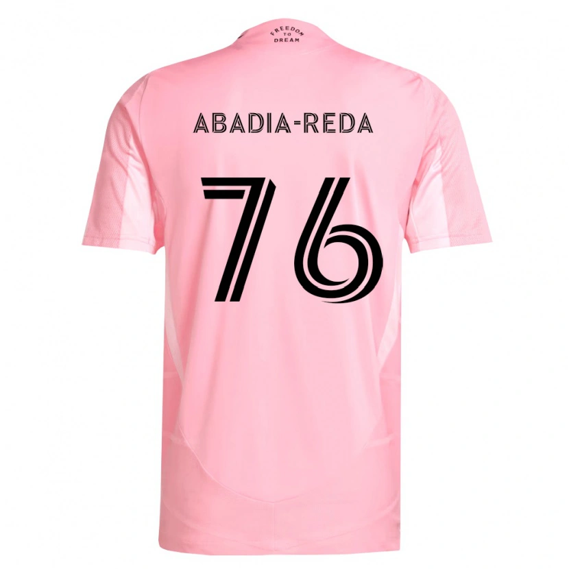 Danxen Hombre Camiseta Ezequiel Abadia-Reda #76 Rosa Negro 1ª Equipación 2026/27 La Camisa México
