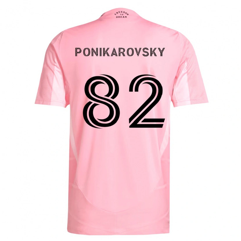 Danxen Hombre Camiseta Max Ponikarovsky #82 Rosa Negro 1ª Equipación 2026/27 La Camisa México