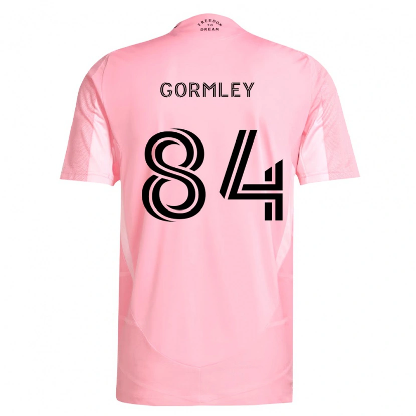 Danxen Hombre Camiseta Sean Gormley #84 Rosa Negro 1ª Equipación 2026/27 La Camisa México