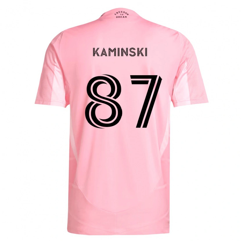 Danxen Hombre Camiseta Brett Kaminski #87 Rosa Negro 1ª Equipación 2026/27 La Camisa México