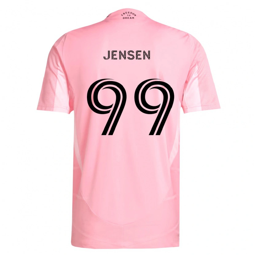 Danxen Hombre Camiseta Cole Jensen #99 Rosa Negro 1ª Equipación 2026/27 La Camisa México