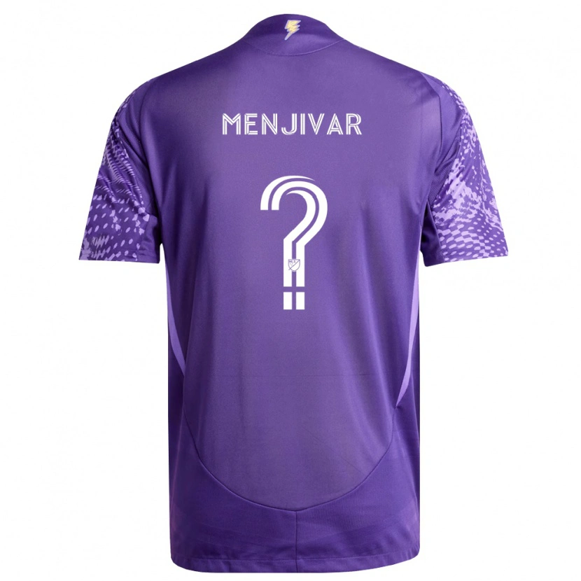 Danxen Hombre Camiseta Marko Menjivar #0 Morado Blanco 1ª Equipación 2026/27 La Camisa México