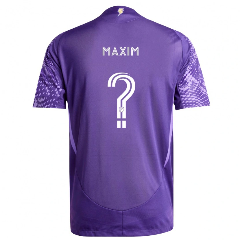 Danxen Hombre Camiseta Luca Maxim #0 Morado Blanco 1ª Equipación 2026/27 La Camisa México