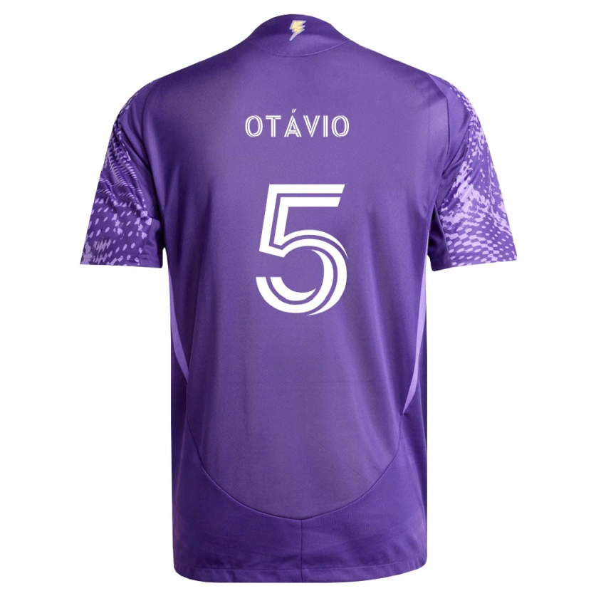 Danxen Hombre Camiseta Luis Otávio #5 Morado Blanco 1ª Equipación 2026/27 La Camisa México