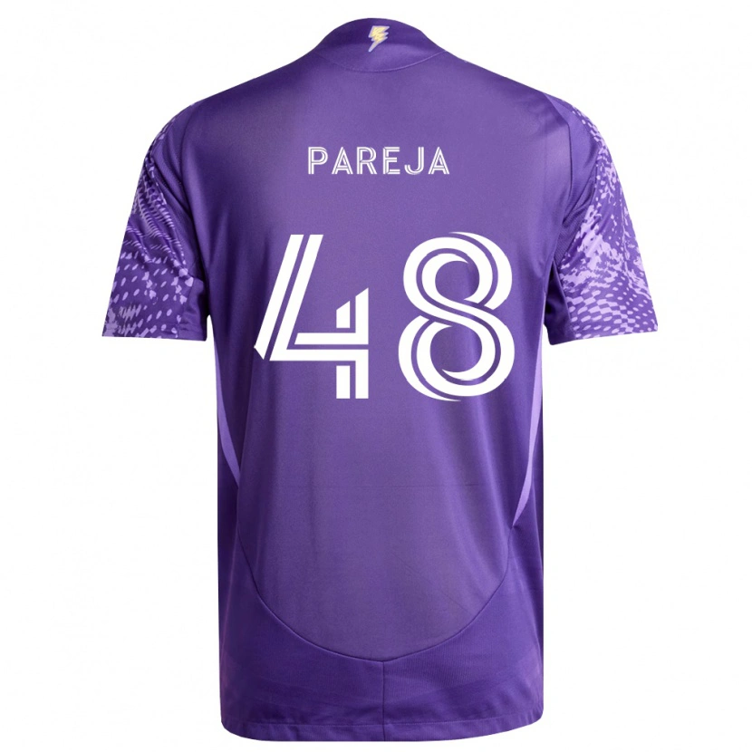 Danxen Hombre Camiseta Diego Pareja #48 Morado Blanco 1ª Equipación 2026/27 La Camisa México