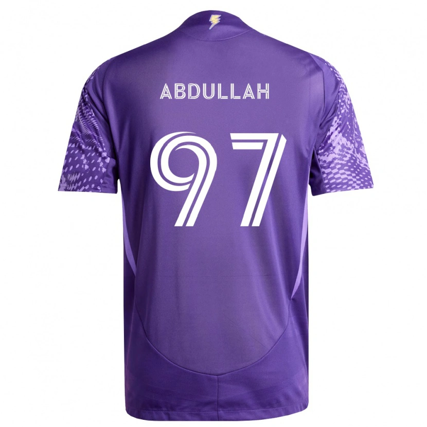 Danxen Hombre Camiseta Majed Abdullah #97 Morado Blanco 1ª Equipación 2026/27 La Camisa México