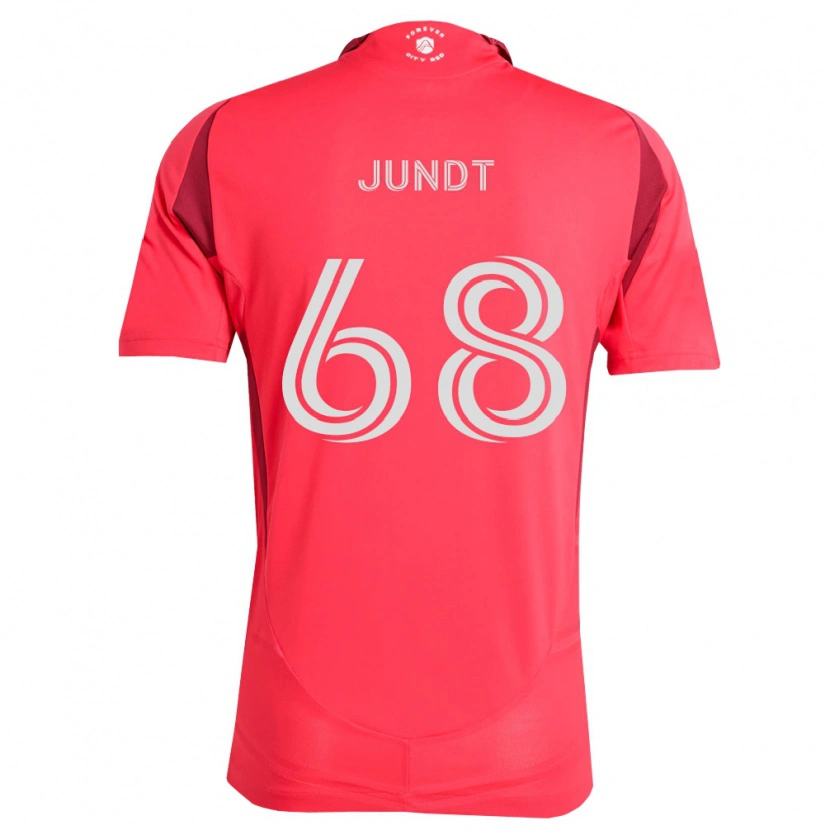 Danxen Hombre Camiseta Alexander Jundt #68 Magenta Blanco 1ª Equipación 2026/27 La Camisa México