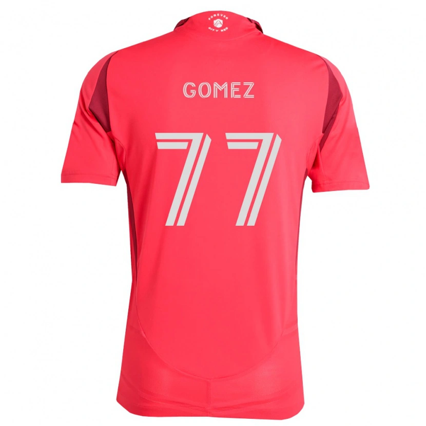 Danxen Hombre Camiseta Sam Gomez #77 Magenta Blanco 1ª Equipación 2026/27 La Camisa México