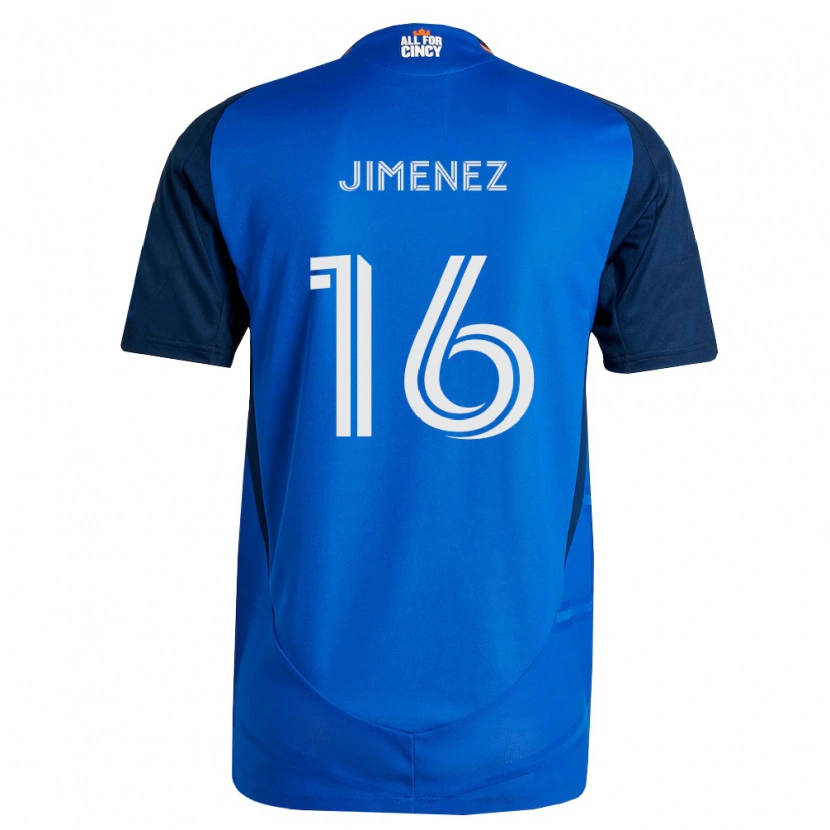 Danxen Hombre Camiseta Joshua Jimenez #16 Azul Real Naranja 1ª Equipación 2026/27 La Camisa México
