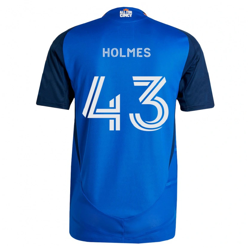 Danxen Hombre Camiseta Charlie Holmes #43 Azul Real Naranja 1ª Equipación 2026/27 La Camisa México