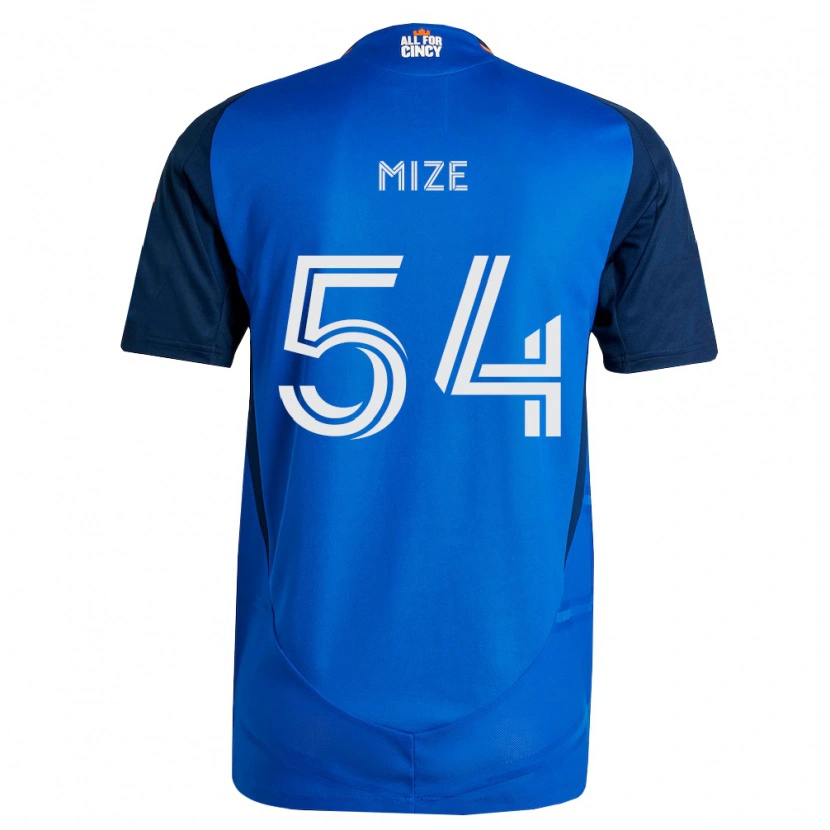 Danxen Hombre Camiseta Jack Mize #54 Azul Real Naranja 1ª Equipación 2026/27 La Camisa México