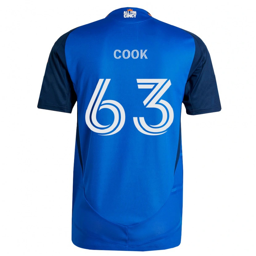 Danxen Hombre Camiseta Steel Cook #63 Azul Real Naranja 1ª Equipación 2026/27 La Camisa México