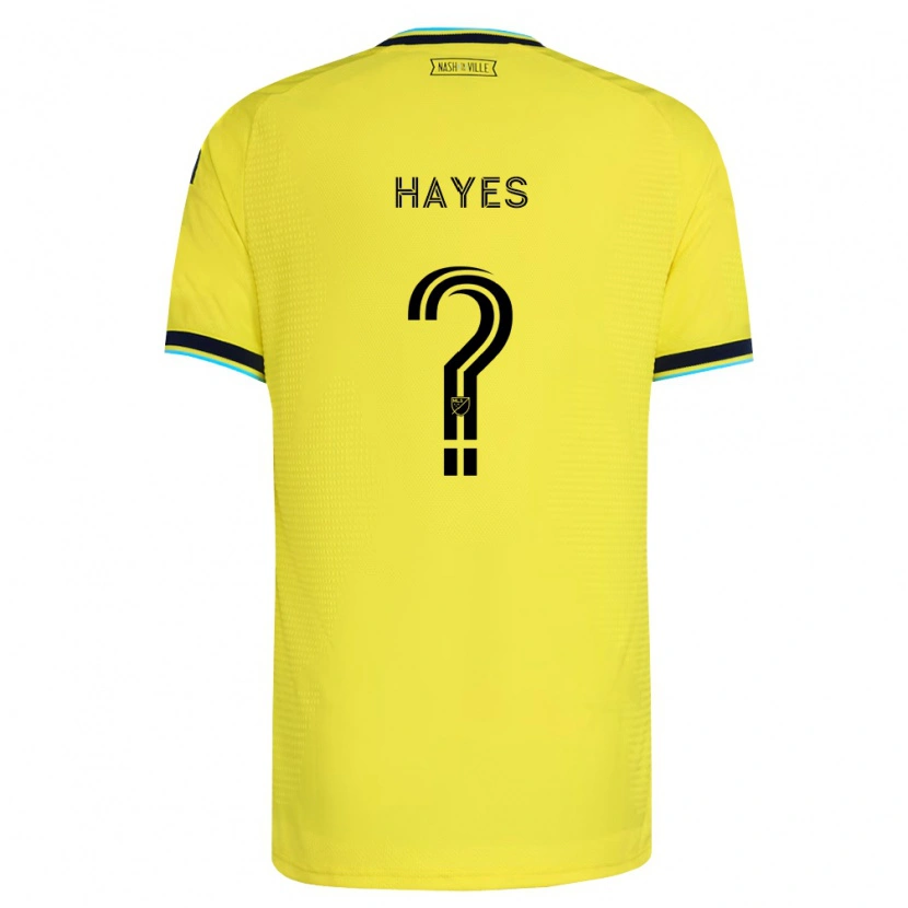 Danxen Hombre Camiseta Braxton Hayes #0 Amarillo Brillante Azul Marino 1ª Equipación 2026/27 La Camisa México