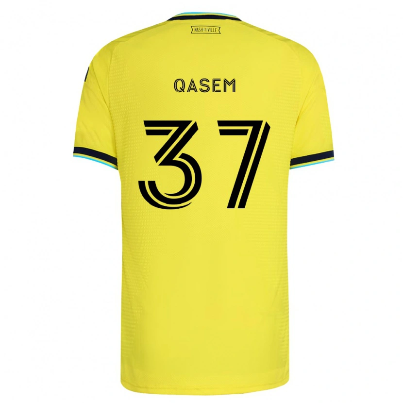 Danxen Hombre Camiseta Ahmed Qasem #37 Amarillo Brillante Azul Marino 1ª Equipación 2026/27 La Camisa México
