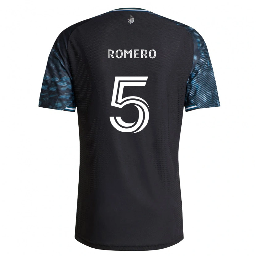 Danxen Hombre Camiseta Nicolás Romero #5 Negro Blanco 1ª Equipación 2026/27 La Camisa México