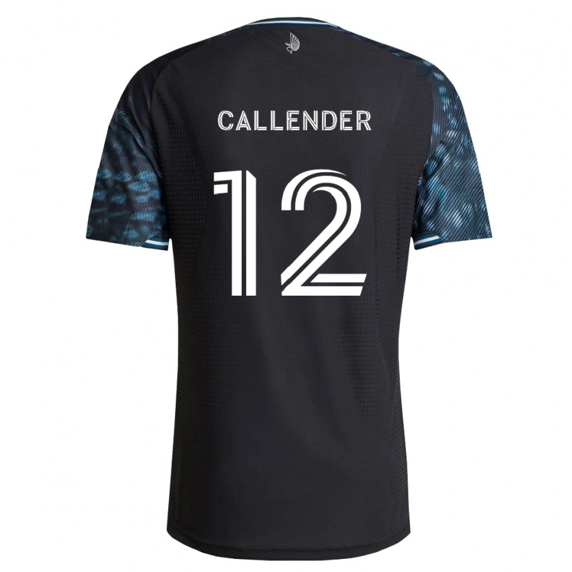 Danxen Hombre Camiseta Drake Callender #12 Negro Blanco 1ª Equipación 2026/27 La Camisa México