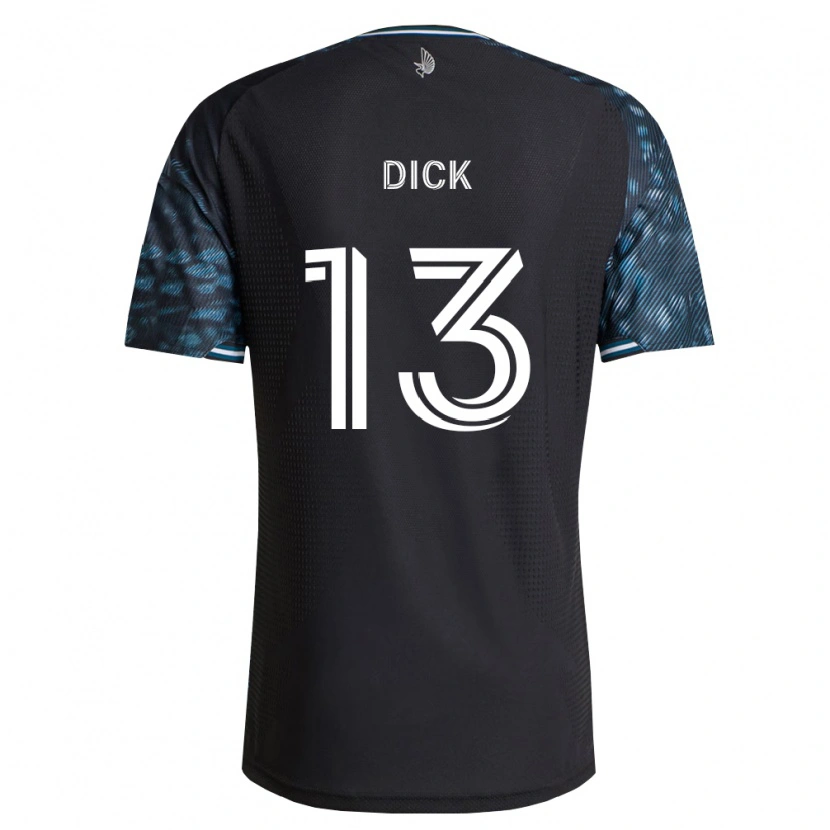Danxen Hombre Camiseta Eric Dick #13 Negro Blanco 1ª Equipación 2026/27 La Camisa México