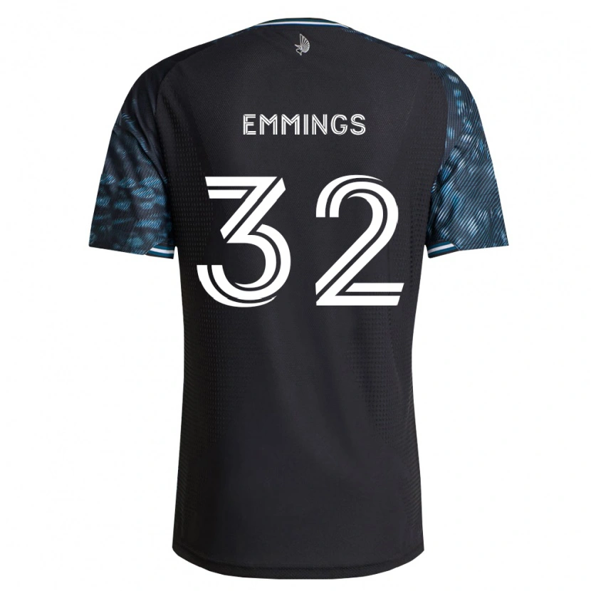 Danxen Hombre Camiseta Fred Emmings #32 Negro Blanco 1ª Equipación 2026/27 La Camisa México