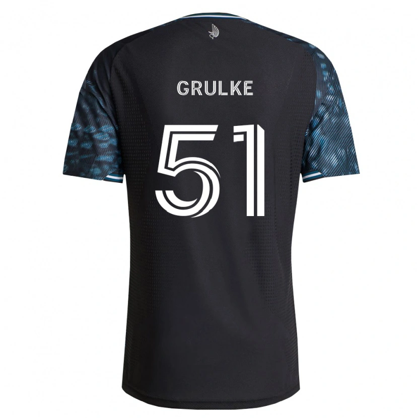 Danxen Hombre Camiseta Calin Grulke #51 Negro Blanco 1ª Equipación 2026/27 La Camisa México