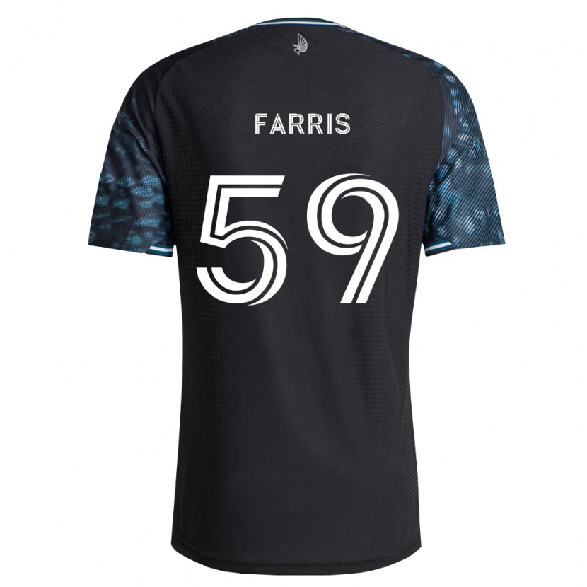 Danxen Hombre Camiseta John Farris #59 Negro Blanco 1ª Equipación 2026/27 La Camisa México